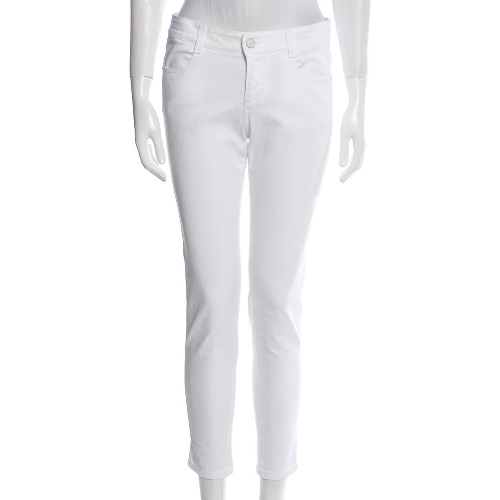Stella McCartney white skinny jeans